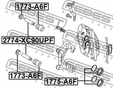 Repair Kit, brake caliper 1775-A6F - image 2