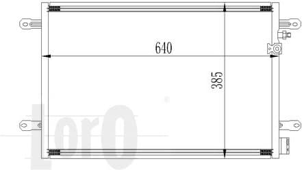 Condenser, air conditioning LORO 053-016-0026 - image 2