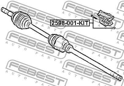 Axle Bolt, drive shaft 2598-001-KIT - image 2
