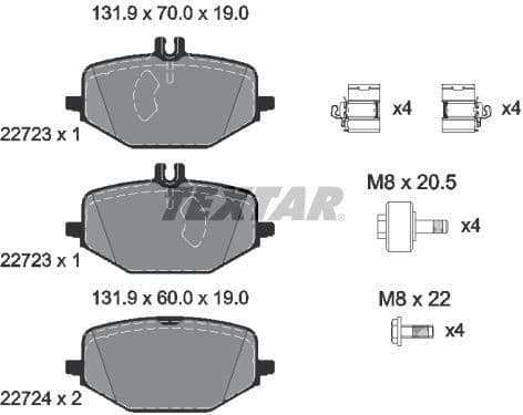 Brake Pad Set, disc brake Q+ 2272301