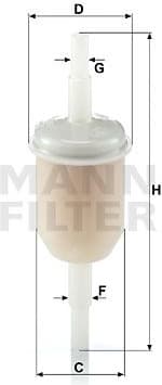 Filter, crankcase ventilation WK 31/2 (100)