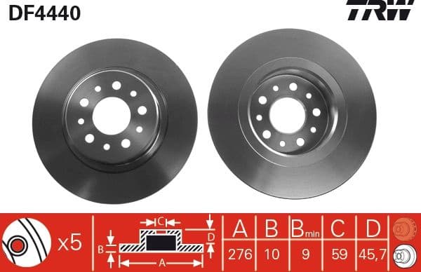 Brake Disc DF4440 - image 3