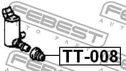Gasket, washer fluid pump/washer fluid reservoir TT-008 - image 2