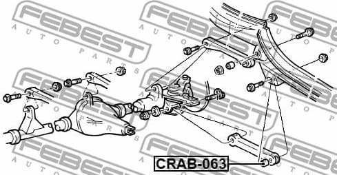 Mounting, control/trailing arm CRAB-063 - image 2