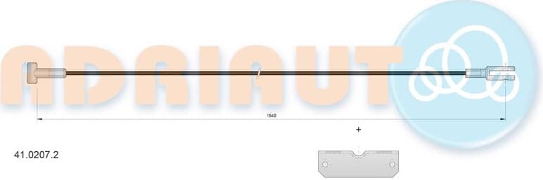 Cable Pull, parking brake 41.0207.2