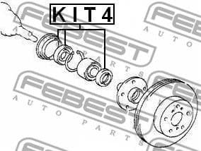 Seal Ring, wheel hub KIT4 - image 2