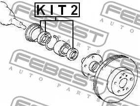 Repair Kit, wheel hub KIT2 - image 2