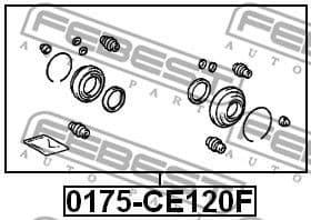 Repair Kit, brake caliper 0175-CE120F - image 2