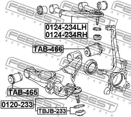 Control/Trailing Arm, wheel suspension 0124-234LH - image 2