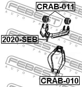 Mounting, control/trailing arm CRAB-011 - image 2