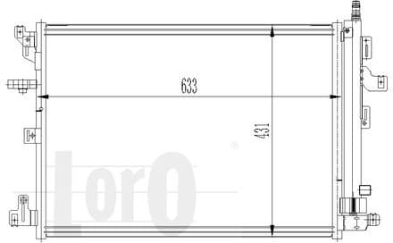 Condenser, air conditioning LORO 052-016-0006 - image 2
