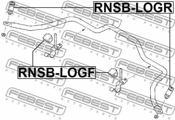 Link/Coupling Rod, stabiliser bar RNSB-LOGR - image 2