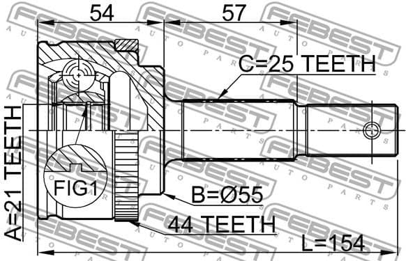 Joint Kit, drive shaft 0210-QG15A44
