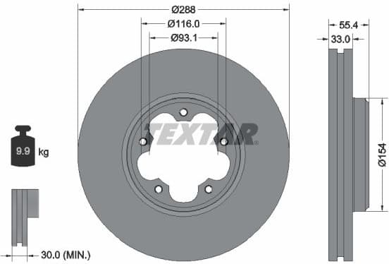 Brake Disc PRO 92320303