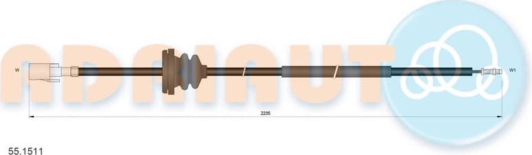 Speedometer Cable 55.1511 - image 3