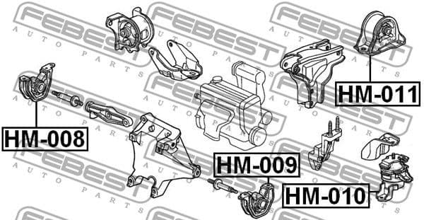 Mounting, engine HM-011 - image 2