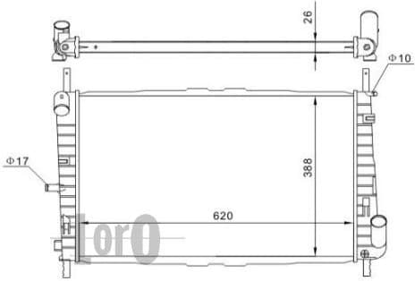 Radiator, engine cooling LORO 017-017-0016 - image 4