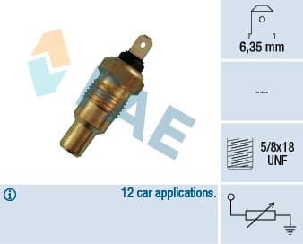 Sensor, coolant temperature 31110