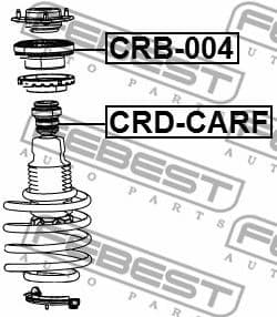 Rolling Bearing, suspension strut support mount CRB-004 - image 2