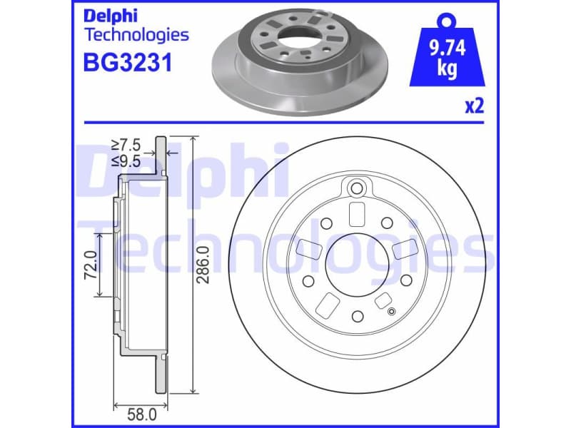 Brake Disc BG3231