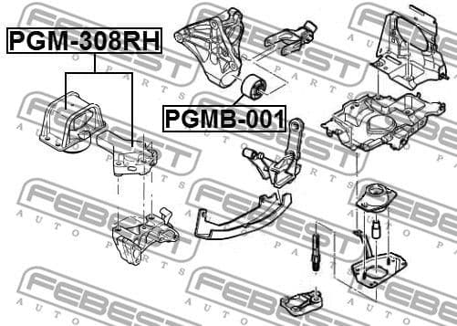 Mounting, engine PGMB-001 - image 2