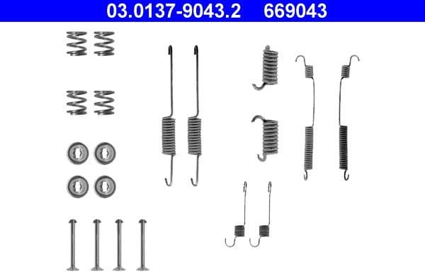 Accessory Kit, brake shoes 03.0137-9043.2