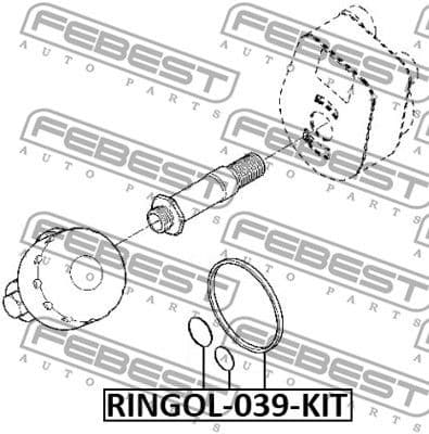 Seal, oil filter RINGOL-039-KIT - image 2