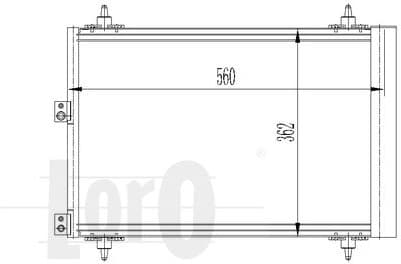 Condenser, air conditioning LORO 009-016-0017 - image 2
