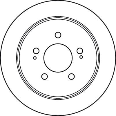 Brake Disc TRW SINGLE DF4986S - image 4