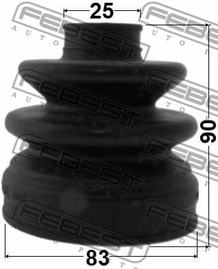 Bellow Kit, drive shaft 1215-SANFELH - image 2