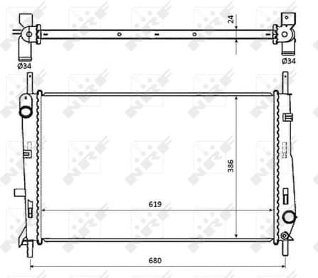 Radiator, engine cooling EASY FIT 509528 - image 4