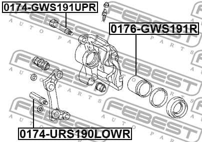 Piston, brake caliper 0176-GWS191R - image 2