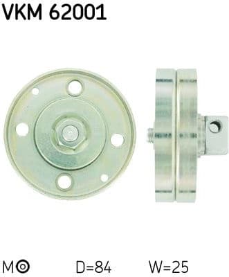 Belt Tensioner, V-ribbed belt VKM 62001 - image 2