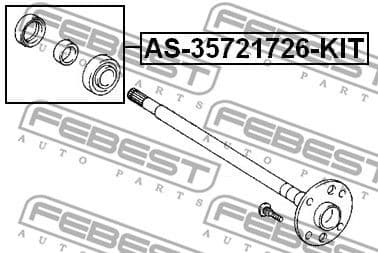 Bearing, drive shaft AS-35721726-KIT - image 2