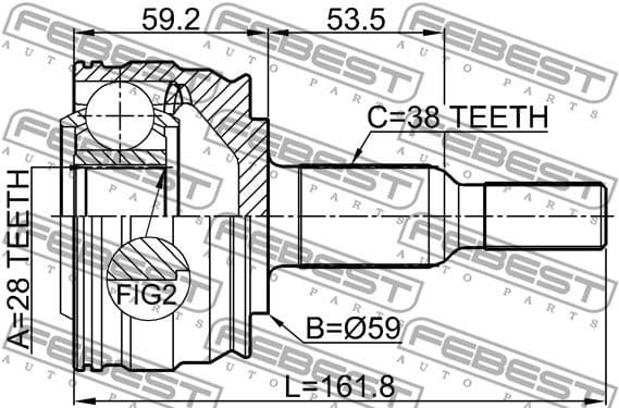 Joint Kit, drive shaft 2310-TRANRR - image 2