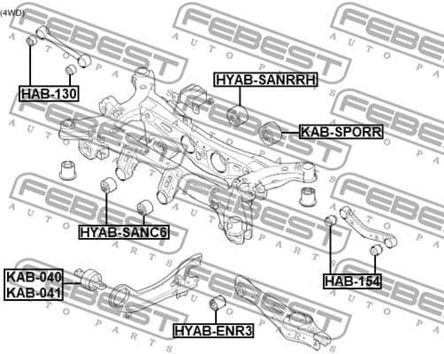 Mounting, differential HYAB-SANRRH - image 2