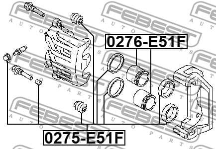 Repair Kit, brake caliper 0275-E51F - image 2