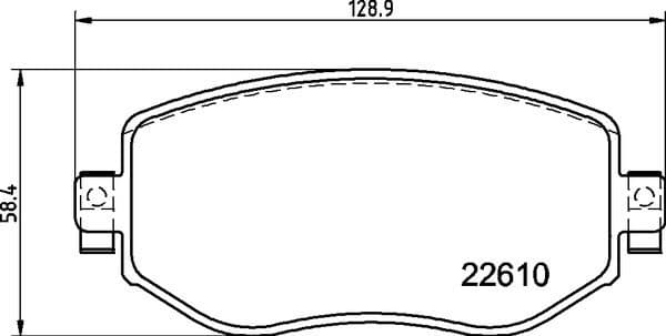 Brake Pad Set, disc brake XTRA LINE P68068X