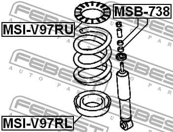 Spacer Tube, shock absorber MSB-738 - image 2