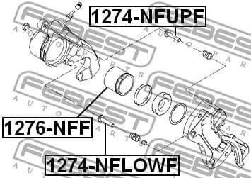 Guide Bolt, brake caliper 1274-NFLOWF - image 2