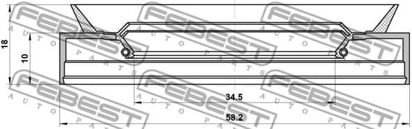 Shaft Seal, drive shaft 95PDS-36581018C - image 2
