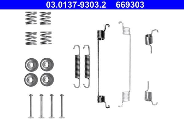 Accessory Kit, brake shoes 03.0137-9303.2