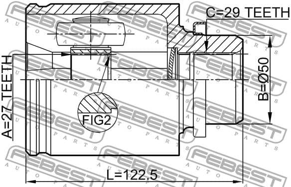 Joint Kit, drive shaft 0211-Z51RH - image 2