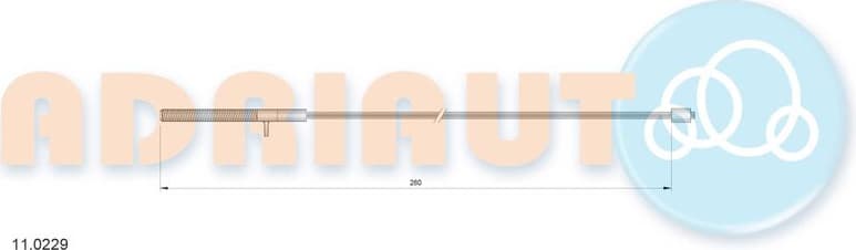 Cable Pull, parking brake 11.0229