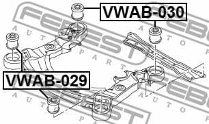 Bushing, axle beam VWAB-030 - image 2