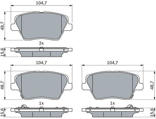 Brake Pad Set, disc brake 0 986 424 864 - image 7