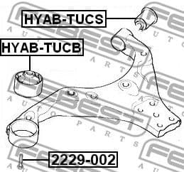 Fastening Bolt, control arm 2229-002 - image 2