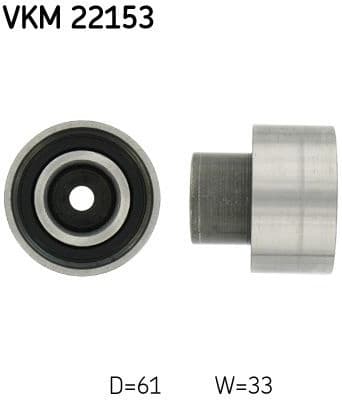 Deflection Pulley/Guide Pulley, timing belt VKM 22153 - image 2