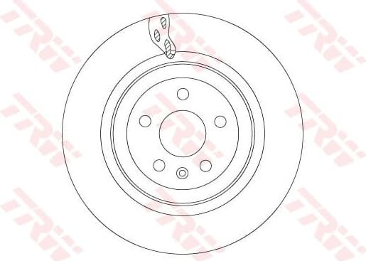 Brake Disc TRW SINGLE DF6702S - image 2