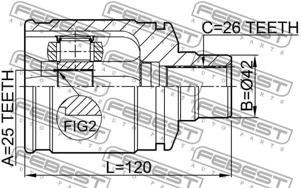 Joint Kit, drive shaft 0511-GDRH - image 2
